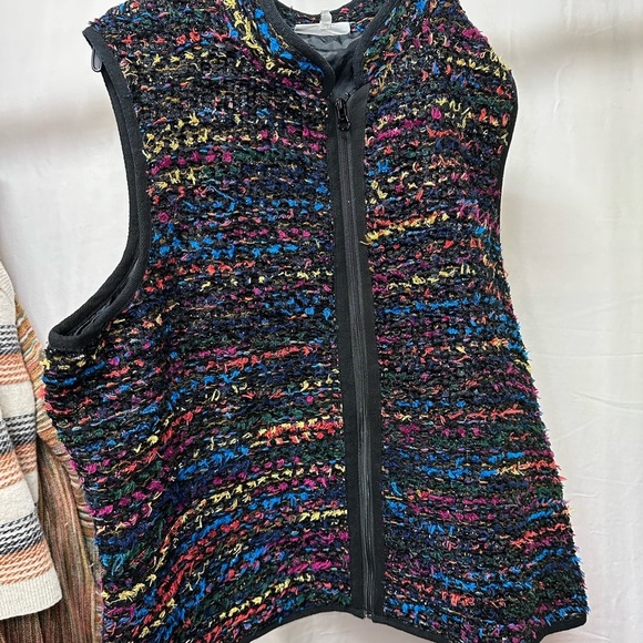Serengeti Jackets & Blazers - Serengeti Multicolor Tweed Women's Vest